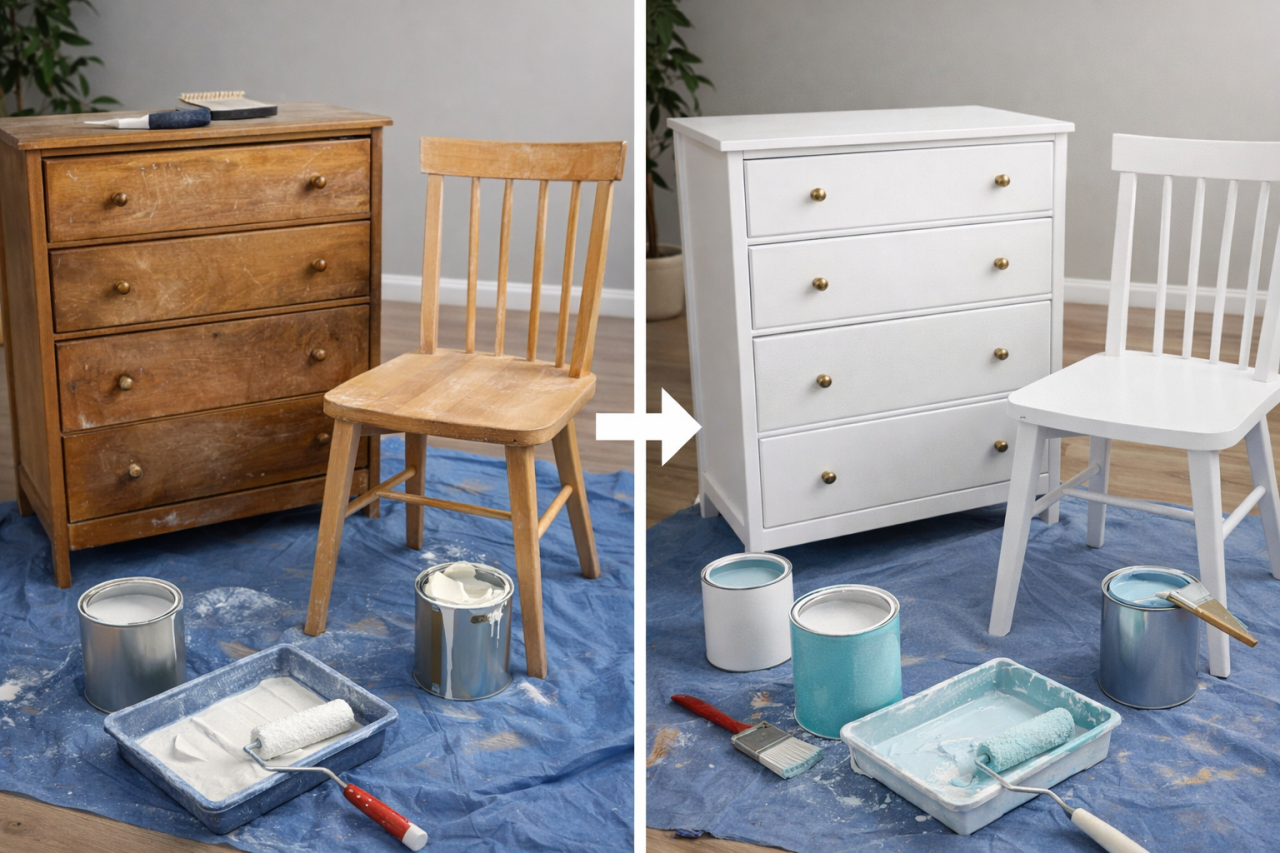 Evde Mobilya Hangi Boya ile Boyanır? Mobilya Boyama Rehberi