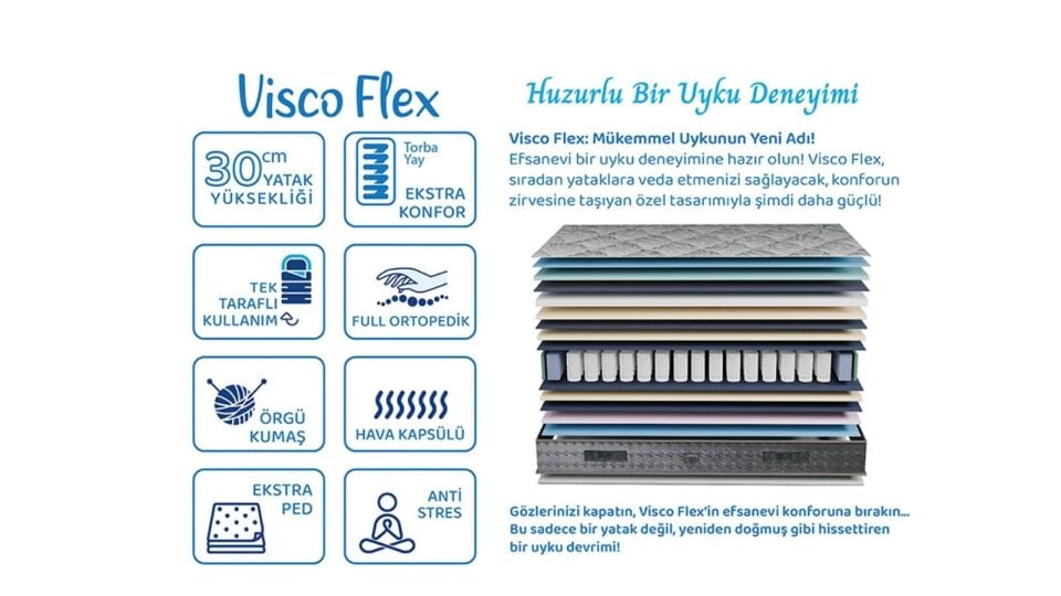 Visco Flex Yatak 100*200