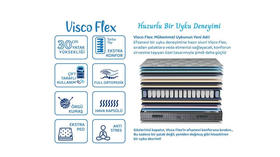 Visco Flex Yatak 100*200
