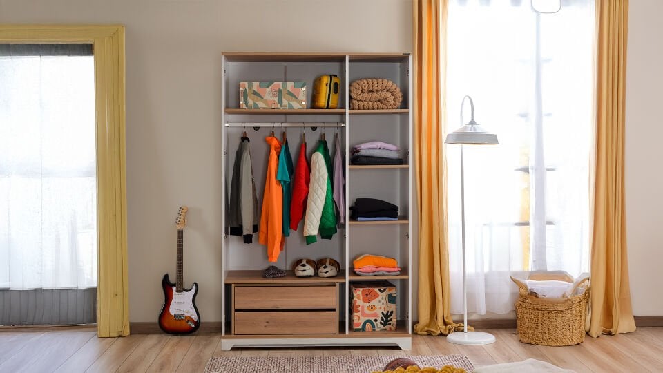 Bella 3 Kapaklı Dolap