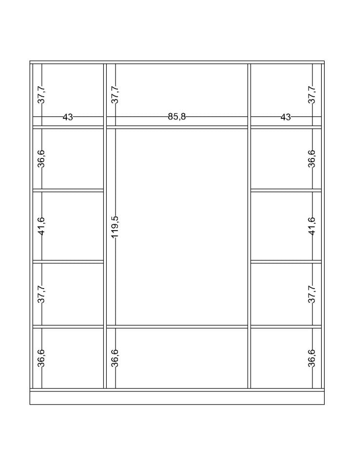 Bella 4 Kapaklı Dolap