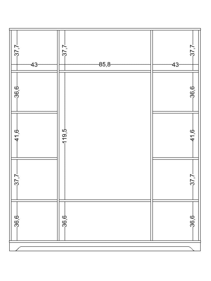 Bella 4 Kapaklı Dolap