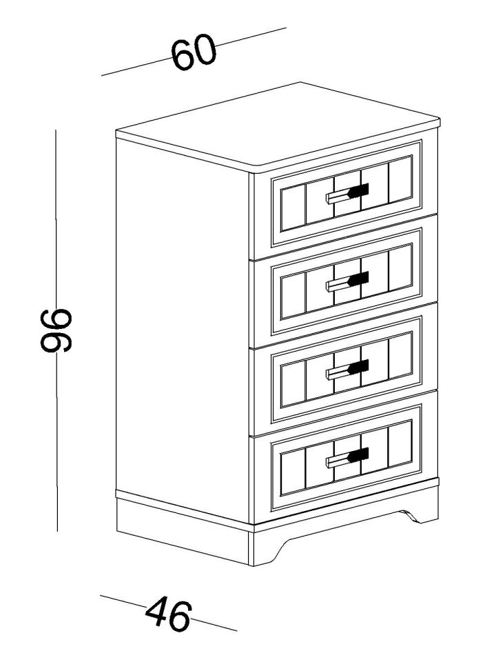 Bella Yüksek Şifonyer