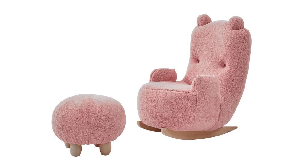 Panda Sallanan Sandalye + Puf Pudra