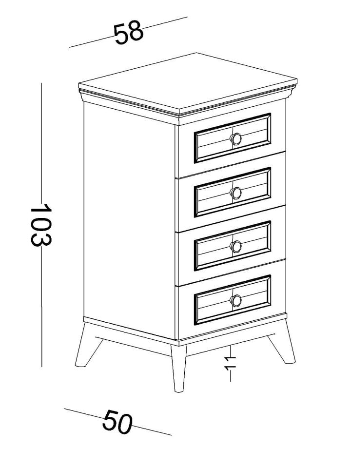 Alegra Yüksek Şifonyer