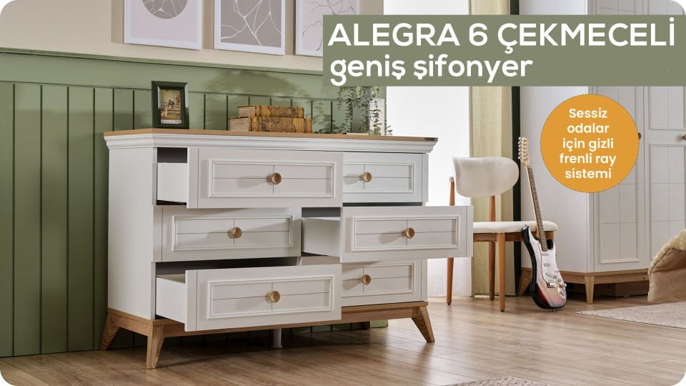 Alegra Geniş Şifonyer