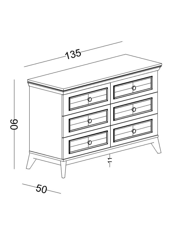 Alegra Geniş Şifonyer