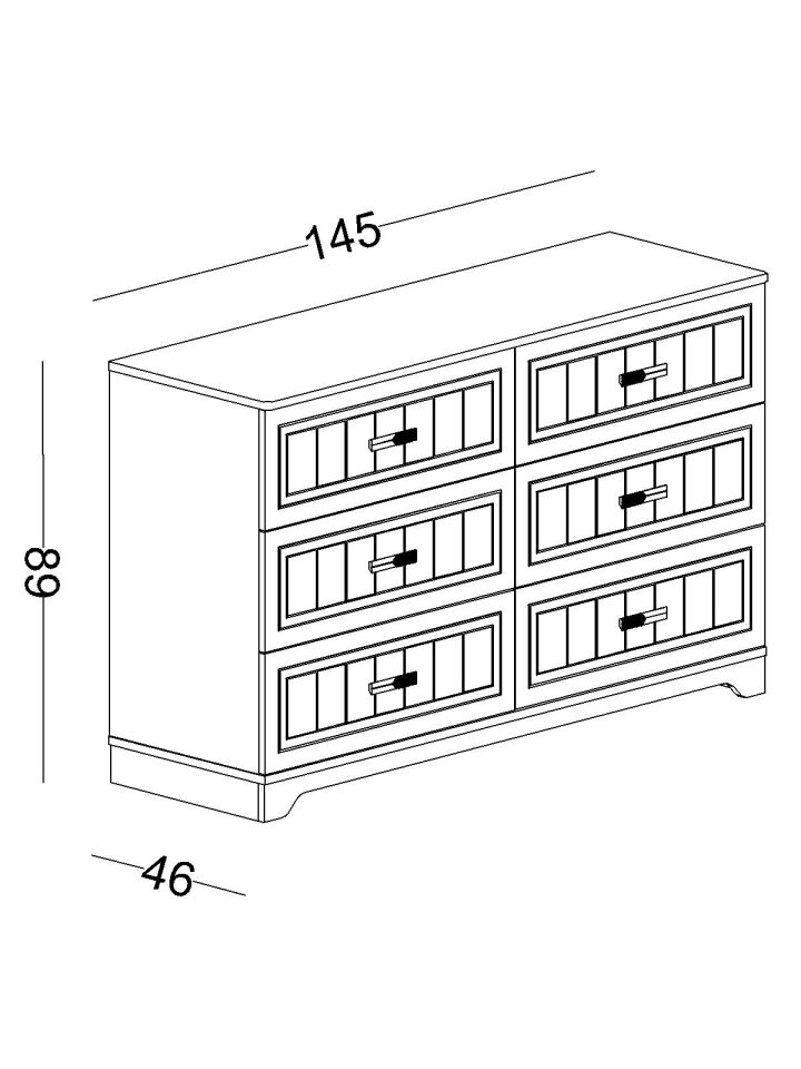 Bella Geniş Şifonyer