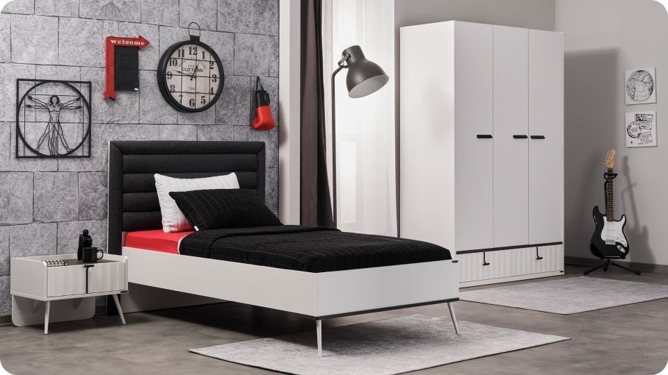 Cool 3 Lü Ahşap Kapaklı Dolap