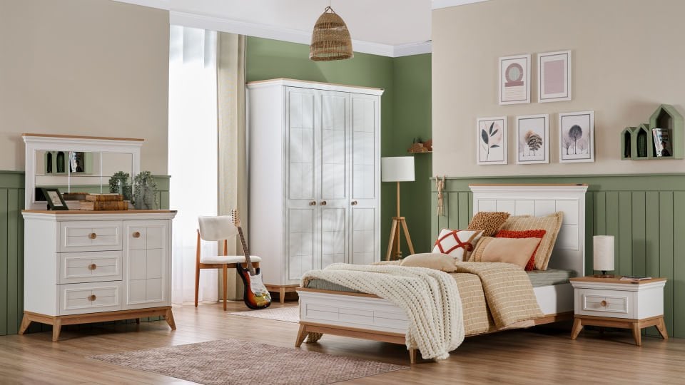 Alegra Kapaklı Şifonyer ve Aynası