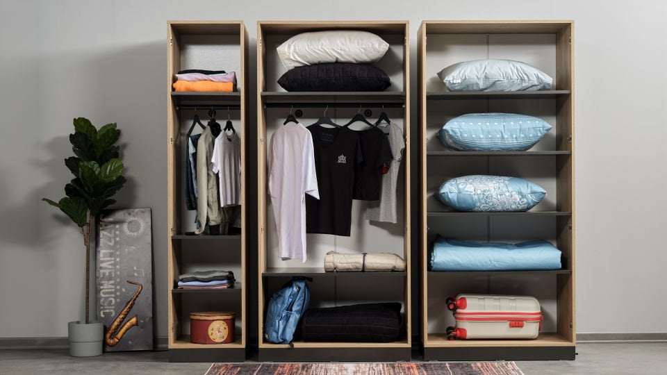 Boss Tekli Ahşap Kapaklı Dolap