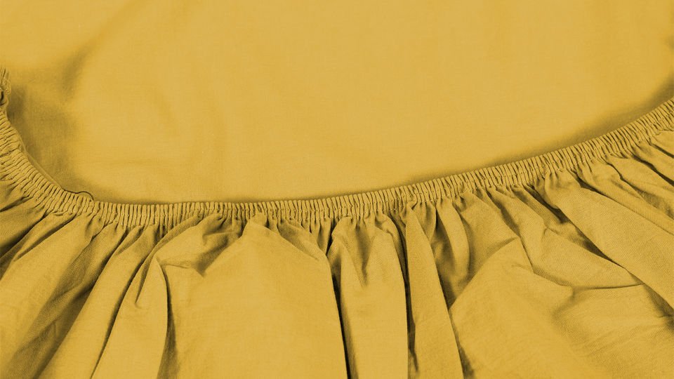 Dora Lastikli Çarşaf 100*200 - Hardal