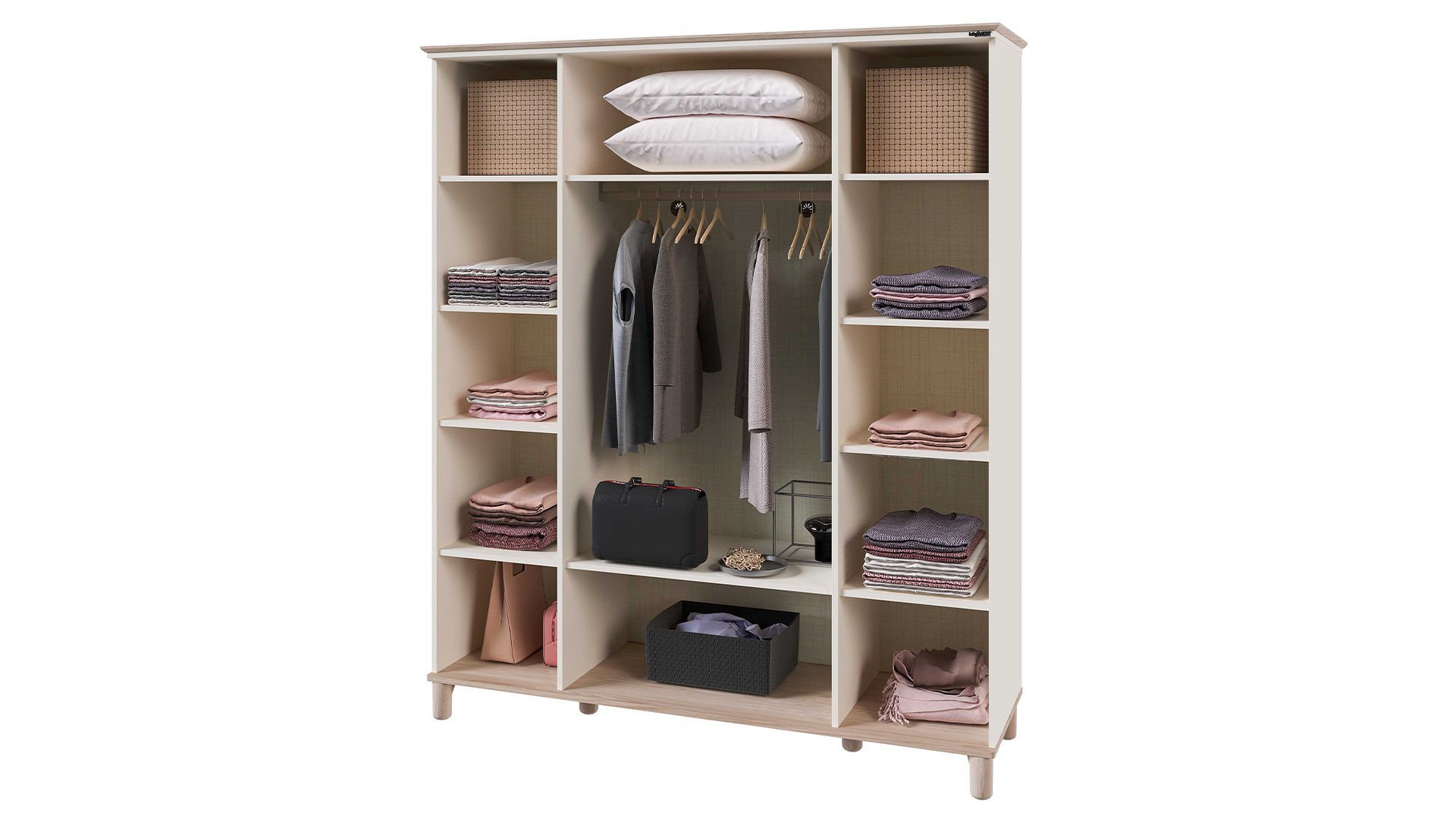 Bohemsoft 4 Kapaklı Dolap Kabini Ayaklı