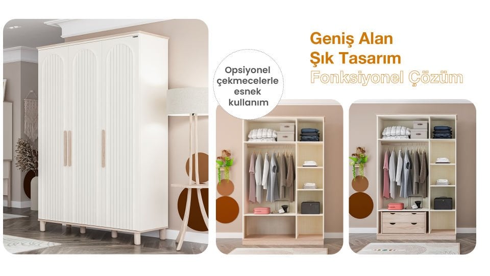 Bohemsoft 1 Adet Ahşap Sol Kapak