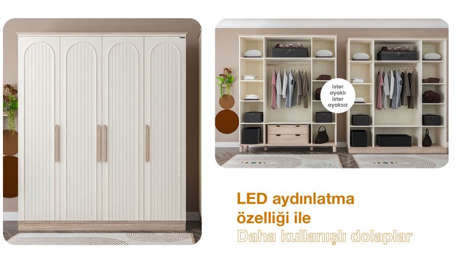 Bohemsoft 1 Adet Ahşap Sağ Kapak