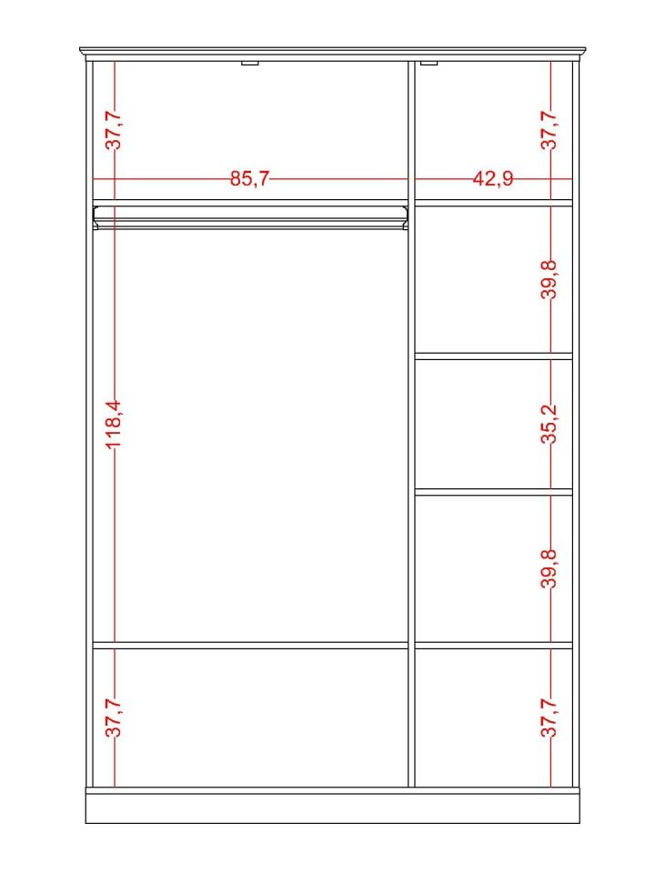 Bohemsoft 3 Kapaklı Dolap Kabini