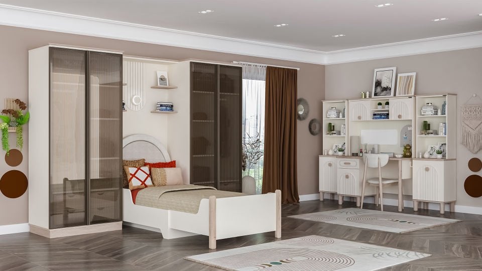 Bohemsoft Çalışma Masası + Üst Modül