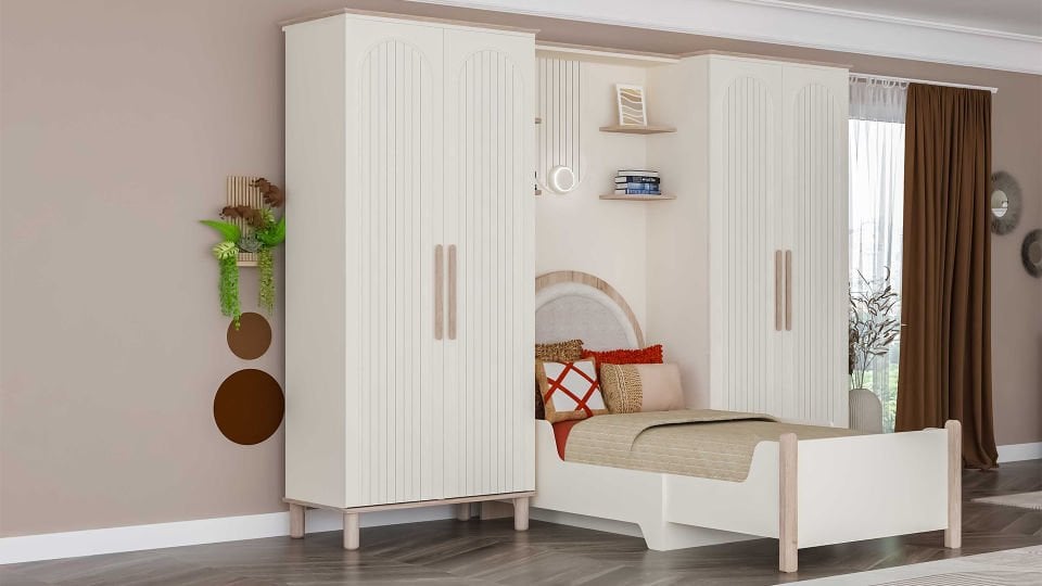 Bohemsoft 2 Kapaklı Dolap Kabini Sağ (Ayaklı)