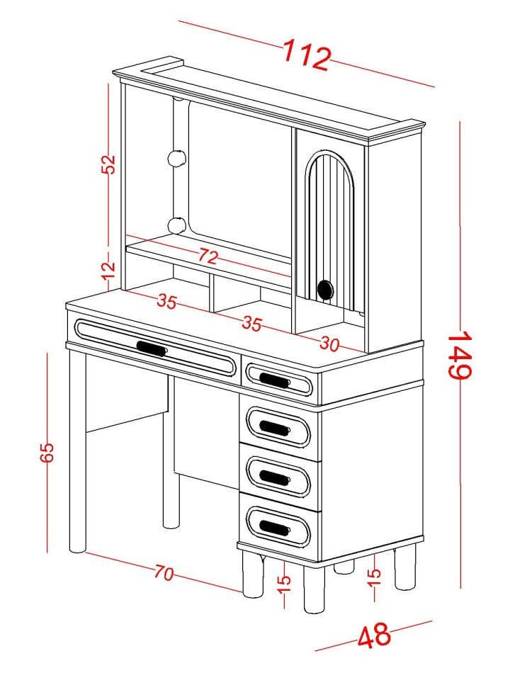 Bohemsoft Makyaj Masası