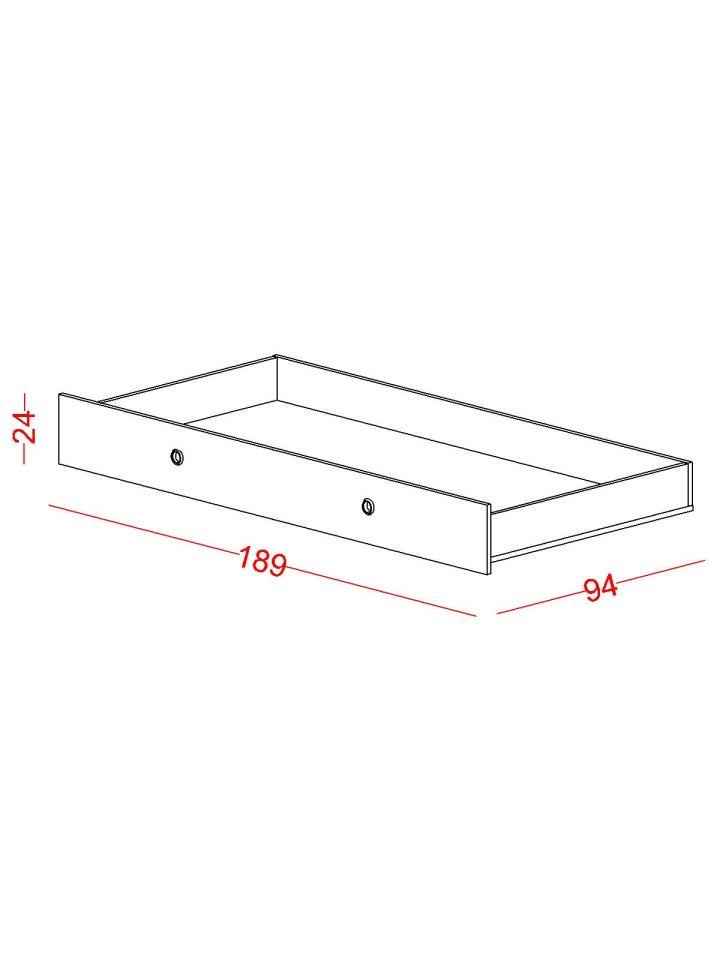 Ferro Compact Ranza Ahşap Merdivenli 90x190 Ceviz Beyaz
