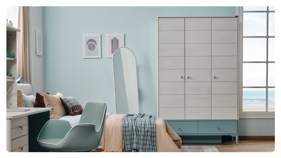 Marin 3 Kapaklı Dolap