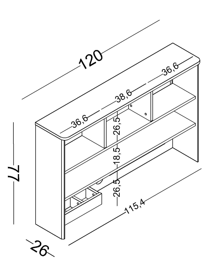 Marin Çalışma Masası Üst Modül