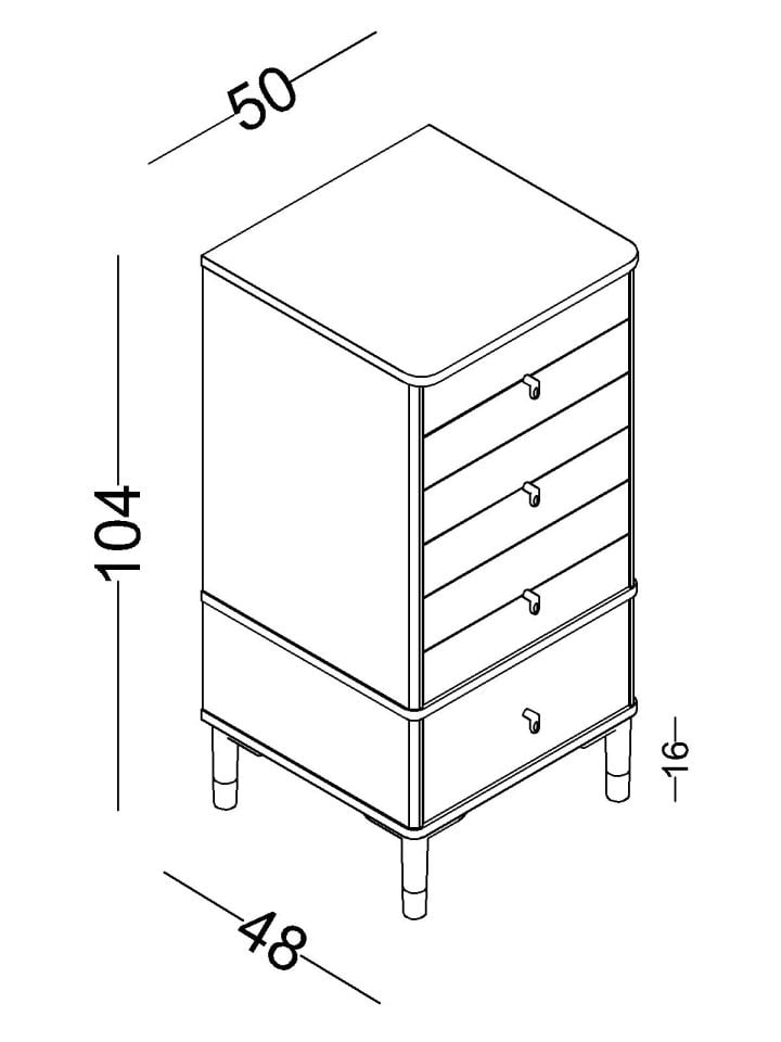 Marin Yüksek Şifonyer