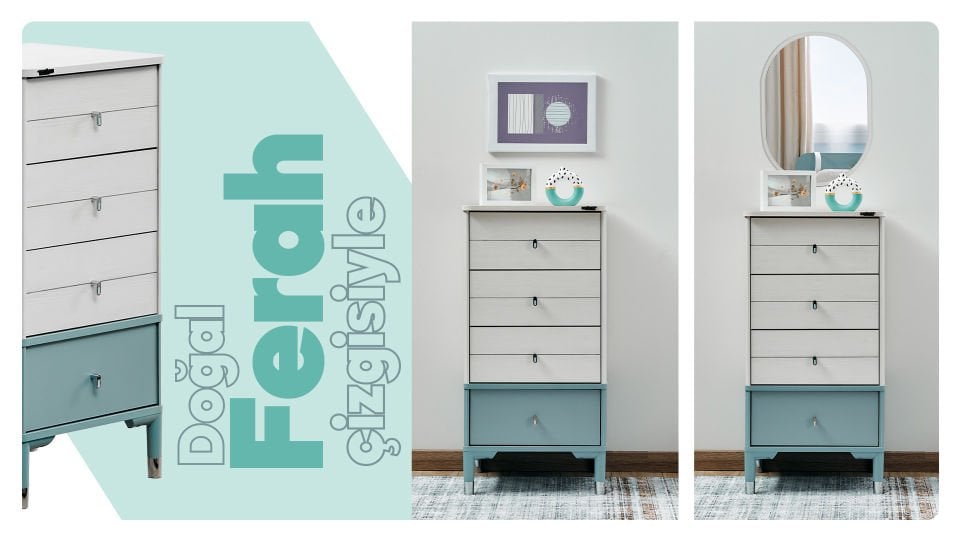 Marin Yüksek Şifonyer