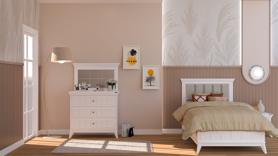 Gloria  Çekmeceli Şifonyer Aynası