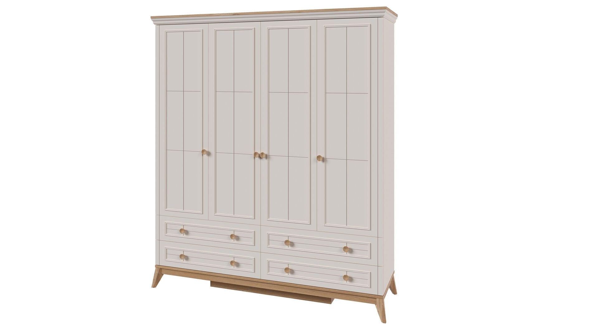 Alegra 4 Kapaklı Dolap Çekmeceli