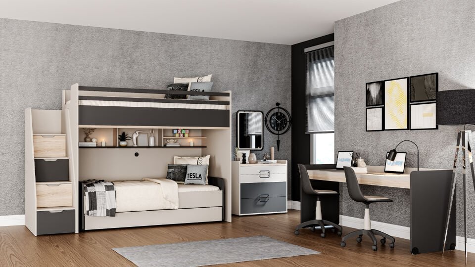 Tesla Akıllı Ranza Çalışma Masası