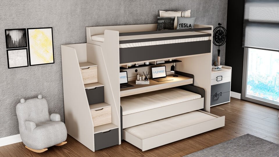 Tesla Akıllı Ranza Çalışma Masası