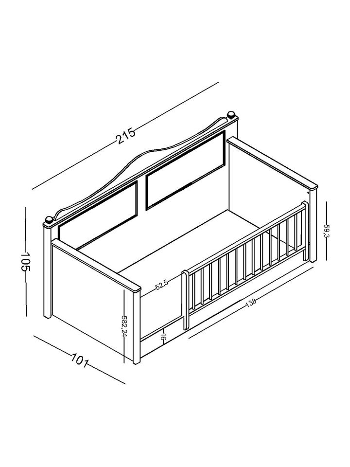 Alya Montessori 90X200 + Alt Karyola 90x190