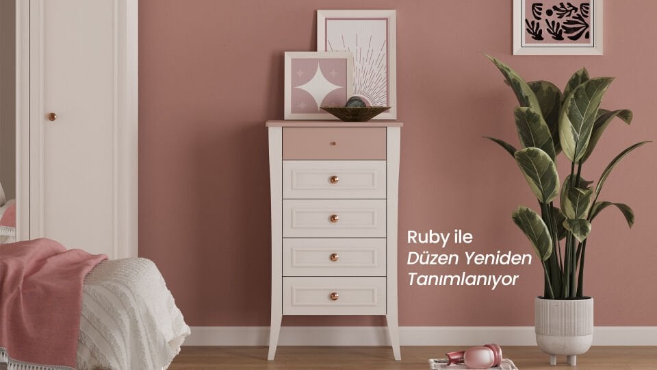 Ruby Yüksek Şifonyer