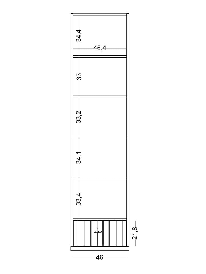 Cool Tekli Cam Kapaklı Dolap 