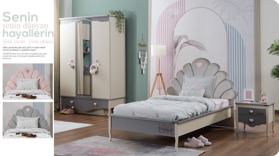 Juliet Karyola 100X200  Pudra (Yeni)