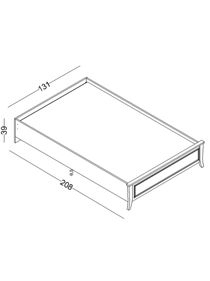Ruby Baza 120*200 Krem