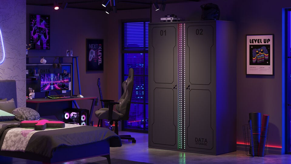 Arcade 2 Kapaklı Dolap