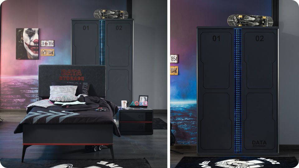 Arcade 2 Kapaklı Dolap