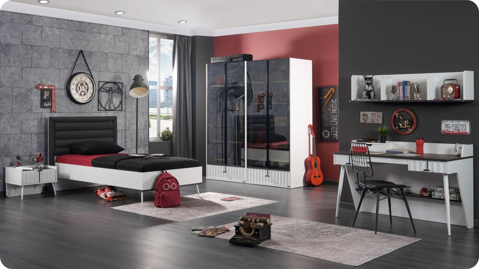 Cool 2 Li Cam Kapaklı Dolap Raflı