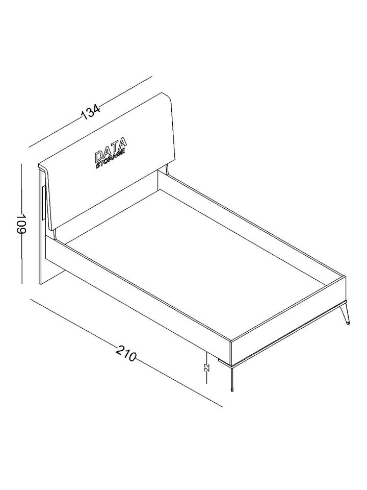 Arcade Karyola 120X200