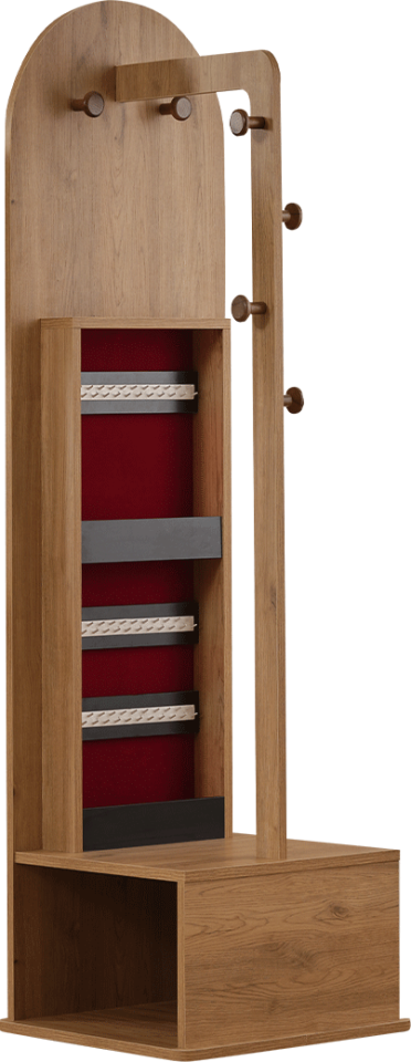 Mira Boy Aynası Tekerlekli Ceviz