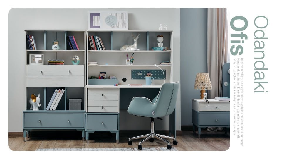 Marin Çalışma Masası + Üst Modül