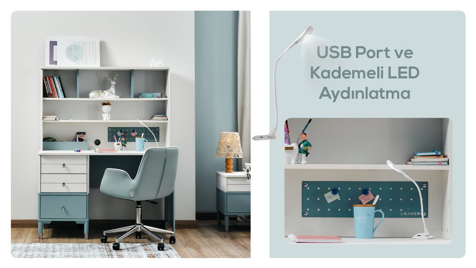 Marin Çalışma Masası + Üst Modül