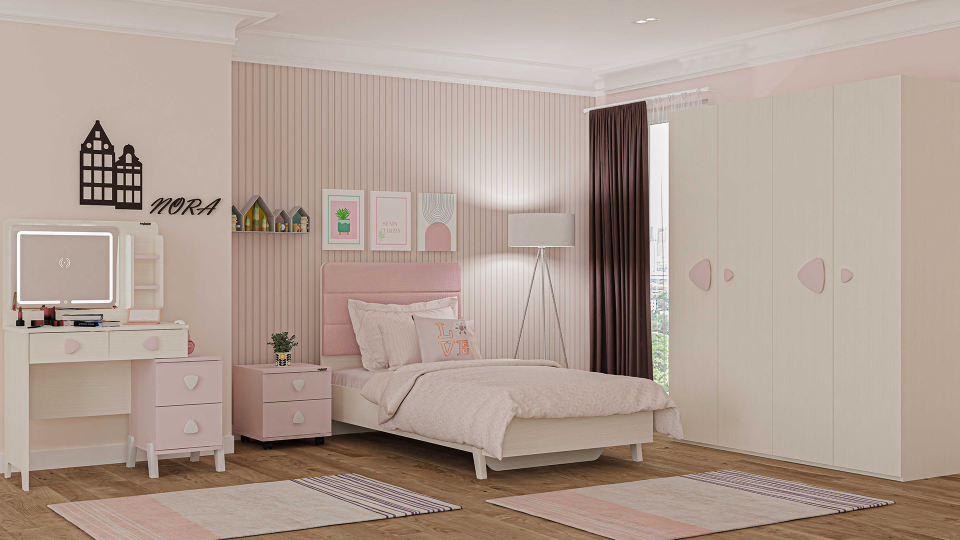 Nora 3 Kapaklı Dolap