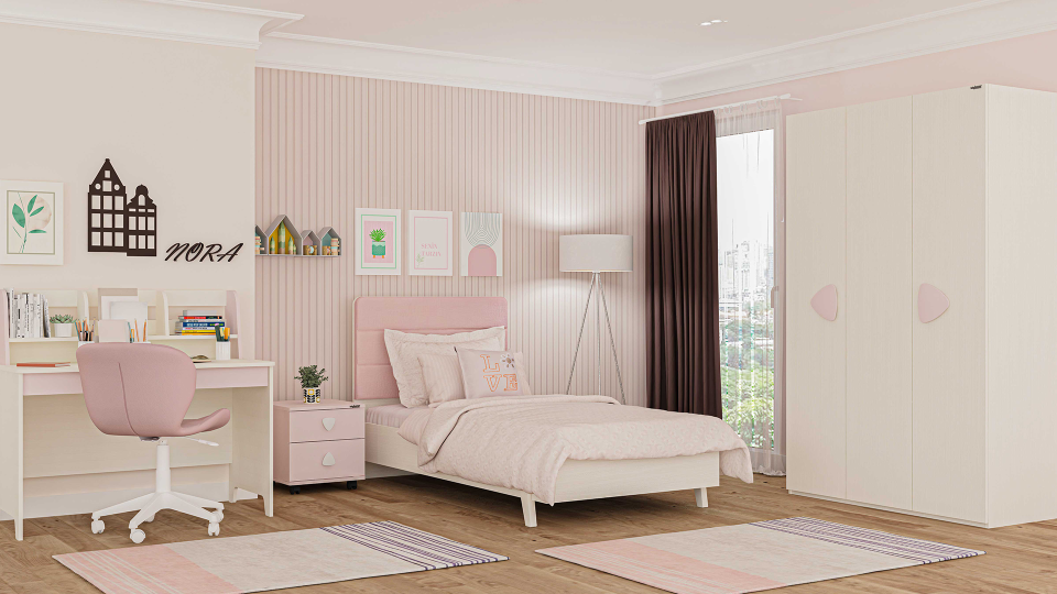 Nora 3 Kapaklı Dolap