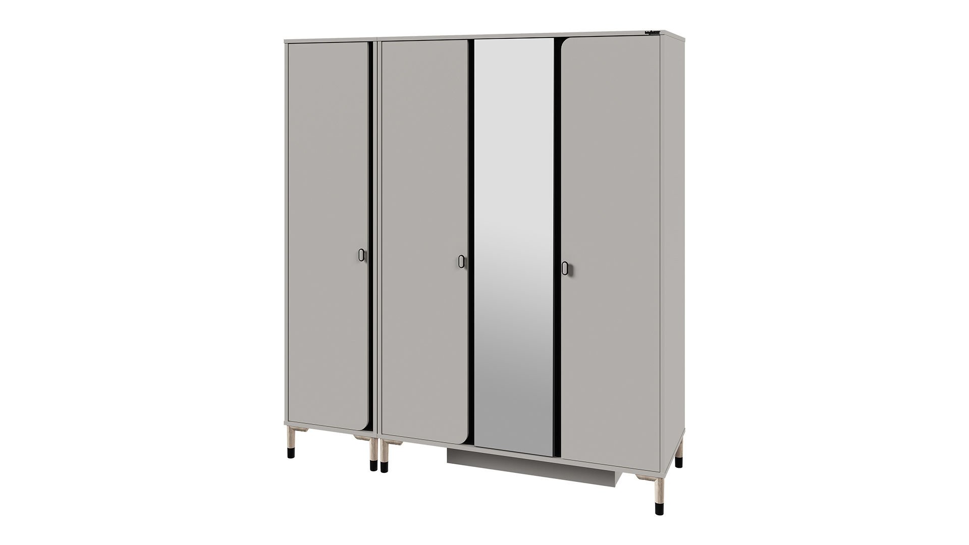 Lion 4 Kapaklı Dolap