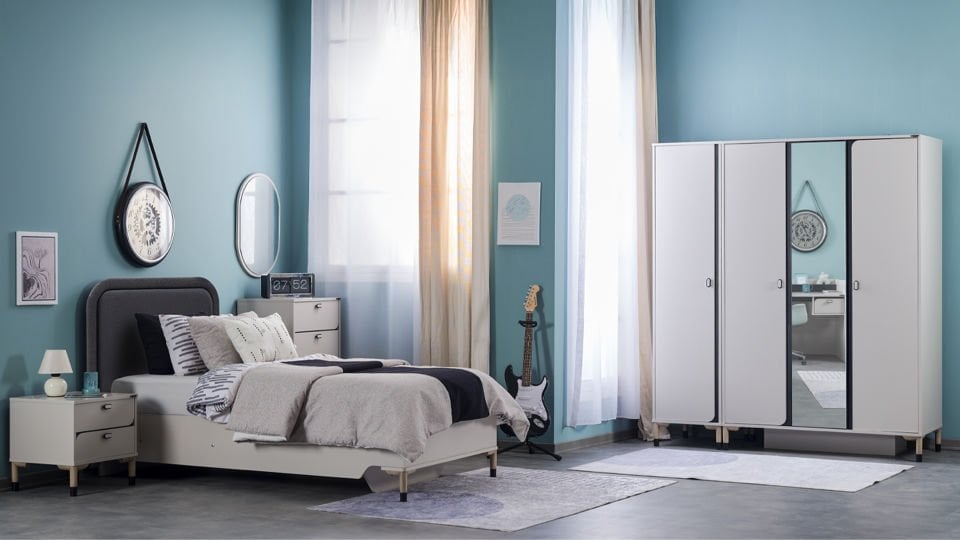 Lion 4 Kapaklı Dolap