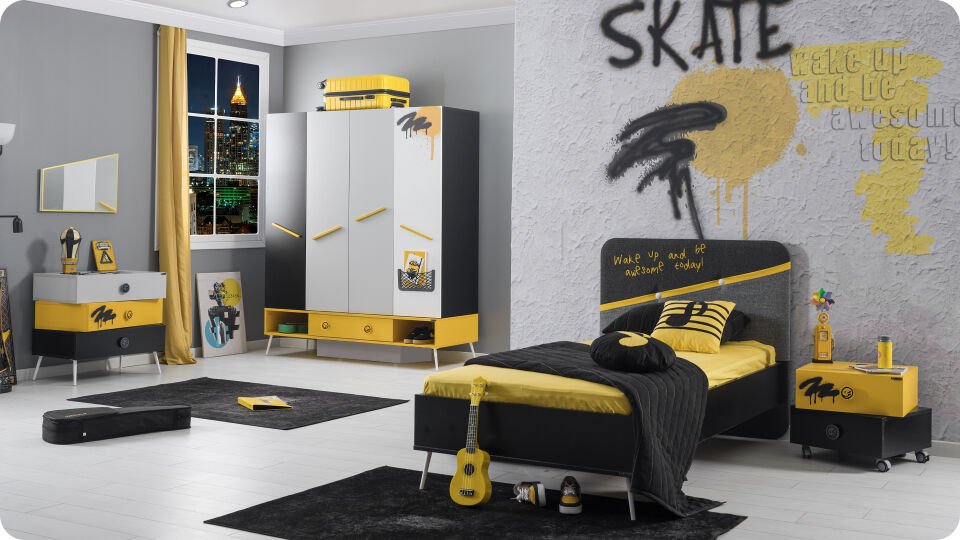 Skate Şifonyer Ve Aynası