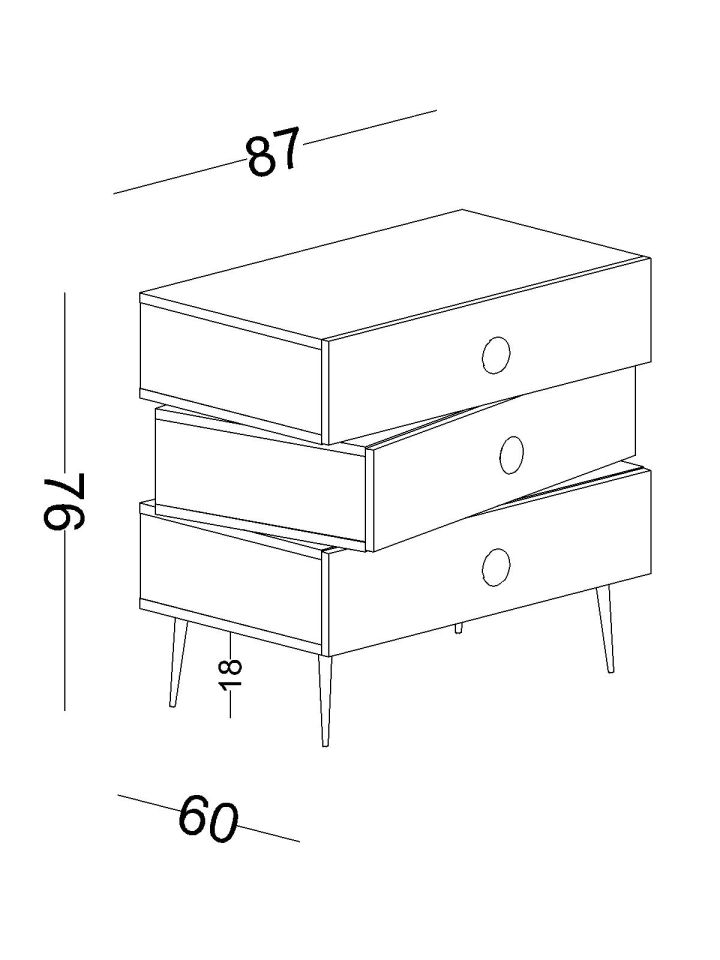 Skate Şifonyer Ve Aynası